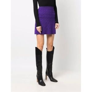COPY - New Missoni ZigZag Purple Mini Skirt